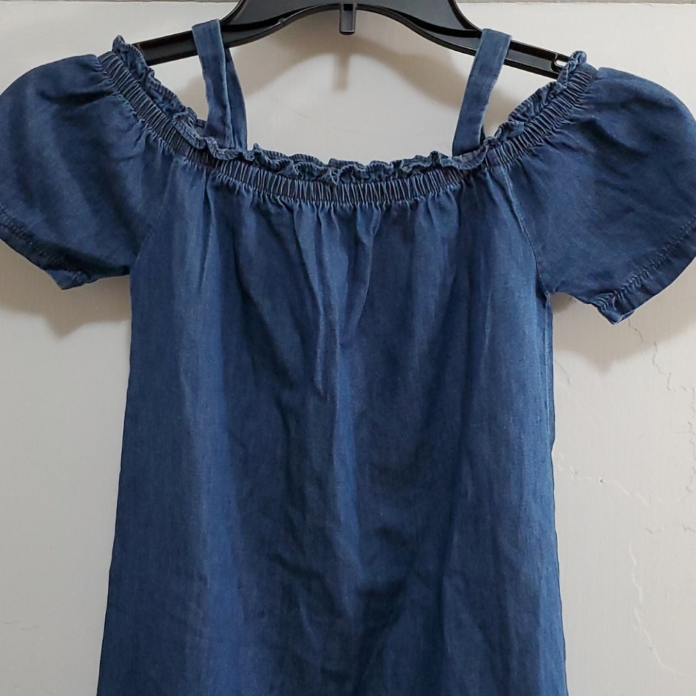 Unik Cold Shoulder denim dress